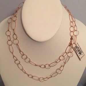 18K Gold Over Sterling Silver 36” Necklace